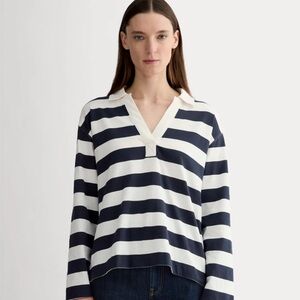 Everlane The Mariner Rugby Top – Navy/White Stripes – NWT – Size S